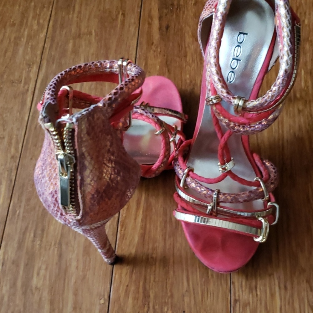 In Time for Spring Orange Bebe shoes